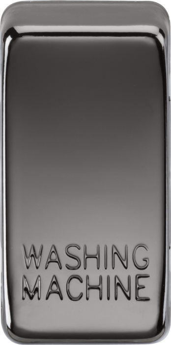 Knightsbridge GDWASHBN Switch cover "marked WASHING MACHINE" - black nickel Knightsbridge Grid Knightsbridge - Sparks Warehouse
