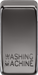 Knightsbridge GDWASHBN Switch cover "marked WASHING MACHINE" - black nickel Knightsbridge Grid Knightsbridge - Sparks Warehouse