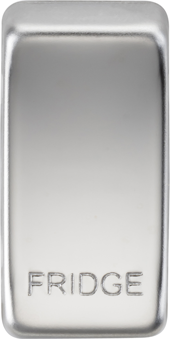 Knightsbridge GDFRIDGEPC Switch cover "marked FRIDGE" - polished chrome Knightsbridge Grid Knightsbridge - Sparks Warehouse