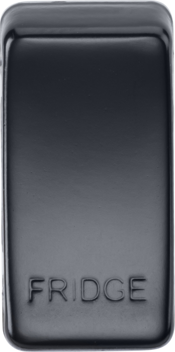 Knightsbridge GDFRIDGEMB Switch cover "marked FRIDGE" - matt black Knightsbridge Grid Knightsbridge - Sparks Warehouse