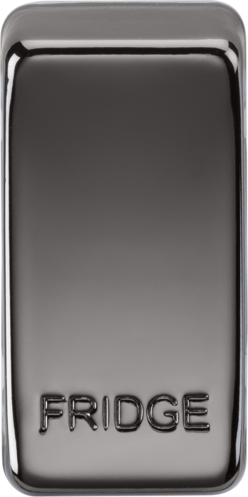 Knightsbridge GDFRIDGEBN Switch cover "marked FRIDGE" - black nickel Knightsbridge Grid Knightsbridge - Sparks Warehouse