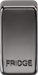 Knightsbridge GDFRIDGEBN Switch cover "marked FRIDGE" - black nickel Knightsbridge Grid Knightsbridge - Sparks Warehouse