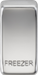 Knightsbridge GDFREEZERPC Switch cover "marked FREEZER" - polished chrome Knightsbridge Grid Knightsbridge - Sparks Warehouse
