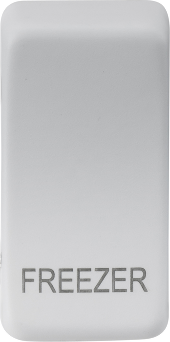 Knightsbridge GDFREEZERMW Switch cover "marked FREEZER" - matt white Knightsbridge Grid Knightsbridge - Sparks Warehouse