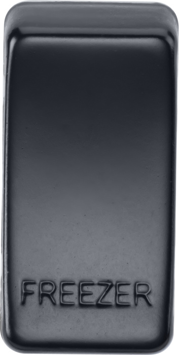 Knightsbridge GDFREEZERMB Switch cover "marked FREEZER" - matt black Knightsbridge Grid Knightsbridge - Sparks Warehouse