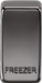Knightsbridge GDFREEZERBN Switch cover "marked FREEZER" - black nickel Knightsbridge Grid Knightsbridge - Sparks Warehouse