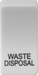 Knightsbridge GDWASTEU Switch cover "marked WASTE DISPOSAL" - white Knightsbridge Grid Knightsbridge - Sparks Warehouse