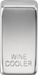 Knightsbridge GDWINEPC Switch cover "marked WINE COOLER" - polished chrome Knightsbridge Grid Knightsbridge - Sparks Warehouse