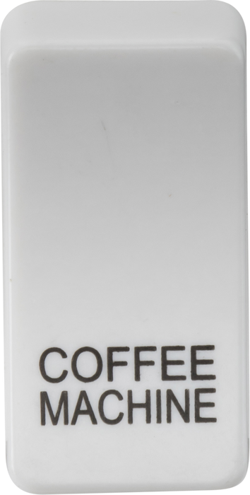 Knightsbridge GDCOFFU Switch cover "marked COFFEE MACHINE" - white Knightsbridge Grid Knightsbridge - Sparks Warehouse