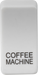 Knightsbridge GDCOFFU Switch cover "marked COFFEE MACHINE" - white Knightsbridge Grid Knightsbridge - Sparks Warehouse
