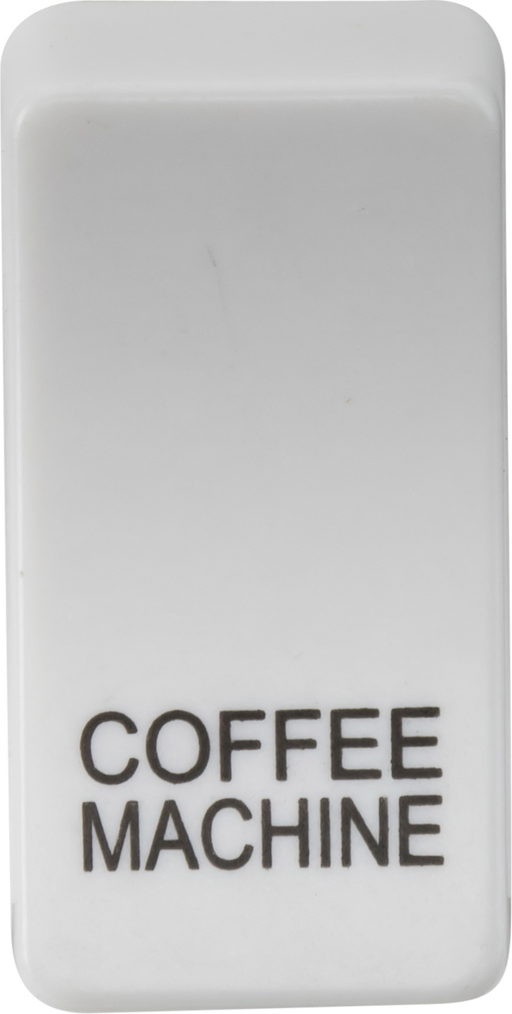 Knightsbridge GDCOFFU Switch cover "marked COFFEE MACHINE" - white Knightsbridge Grid Knightsbridge - Sparks Warehouse