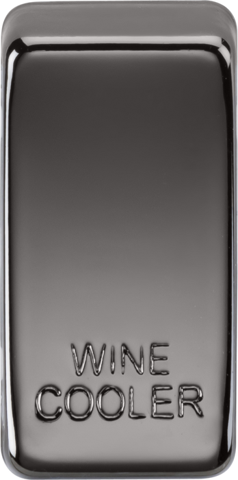 Knightsbridge GDWINEBN Switch cover "marked WINE COOLER" - black nickel Knightsbridge Grid Knightsbridge - Sparks Warehouse