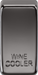 Knightsbridge GDWINEBN Switch cover "marked WINE COOLER" - black nickel Knightsbridge Grid Knightsbridge - Sparks Warehouse