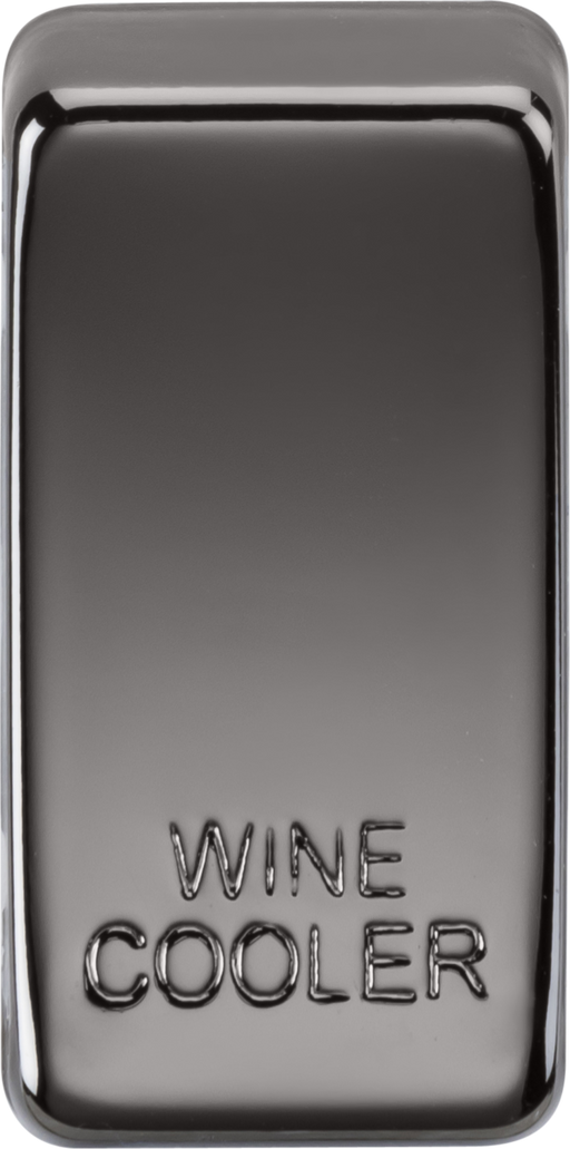 Knightsbridge GDWINEBN Switch cover "marked WINE COOLER" - black nickel Knightsbridge Grid Knightsbridge - Sparks Warehouse