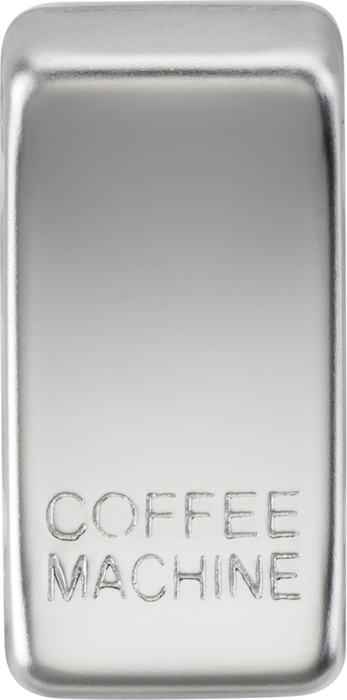 Knightsbridge GDCOFFPC Switch cover "marked COFFEE MACHINE" - polished chrome Knightsbridge Grid Knightsbridge - Sparks Warehouse