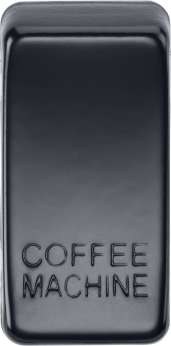 Knightsbridge GDCOFFMB Switch cover "marked COFFEE MACHINE" - matt black Knightsbridge Grid Knightsbridge - Sparks Warehouse