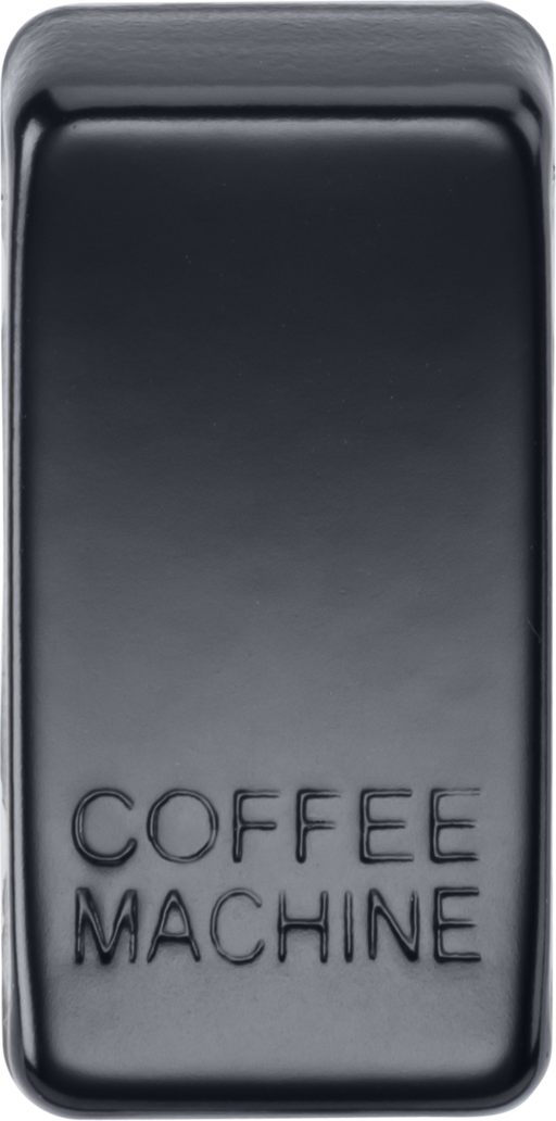 Knightsbridge GDCOFFMB Switch cover "marked COFFEE MACHINE" - matt black Knightsbridge Grid Knightsbridge - Sparks Warehouse