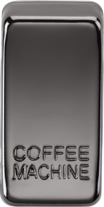 Knightsbridge GDCOFFBN Switch cover "marked COFFEE MACHINE" - black nickel Knightsbridge Grid Knightsbridge - Sparks Warehouse