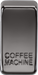 Knightsbridge GDCOFFBN Switch cover "marked COFFEE MACHINE" - black nickel Knightsbridge Grid Knightsbridge - Sparks Warehouse