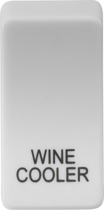 Knightsbridge GDWINEU Switch cover "marked WINE COOLER" - white Knightsbridge Grid Knightsbridge - Sparks Warehouse