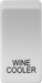 Knightsbridge GDWINEU Switch cover "marked WINE COOLER" - white Knightsbridge Grid Knightsbridge - Sparks Warehouse