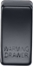 Knightsbridge GDWARMMB Switch cover "marked WARMING DRAWER" - matt black Knightsbridge Grid Knightsbridge - Sparks Warehouse