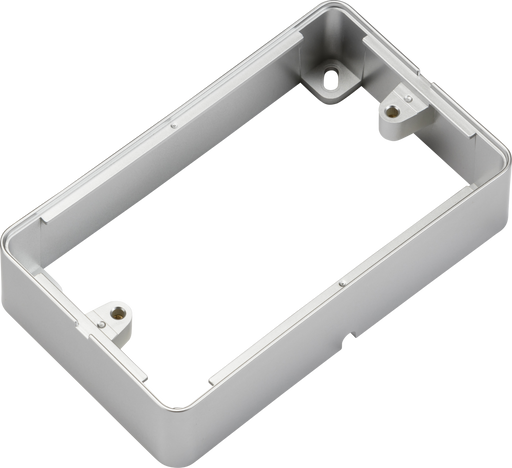 Knightsbridge 2GSBGY - 2G Pattress Surface Box - Grey Pattress Box Knightsbridge - Sparks Warehouse
