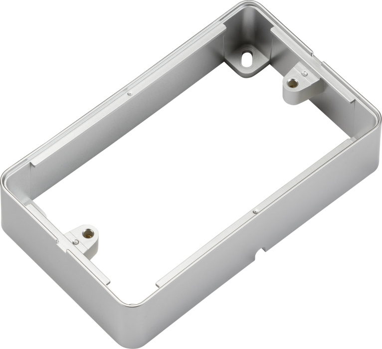 Knightsbridge 2GSBGY - 2G Pattress Surface Box - Grey Pattress Box Knightsbridge - Sparks Warehouse