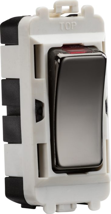 Knightsbridge GDM003BN 20AX DP grid module with LED indicator - black nickel Knightsbridge Grid Knightsbridge - Sparks Warehouse