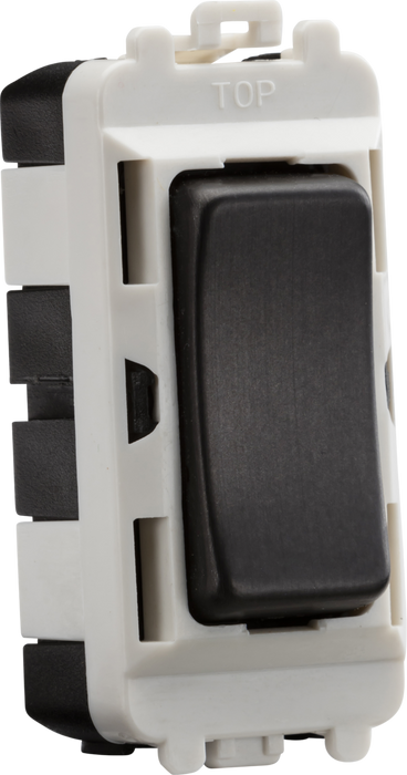 Knightsbridge GDM004SB 20AX 2 way SP module (centre off) - smoked bronze Knightsbridge Grid Knightsbridge - Sparks Warehouse