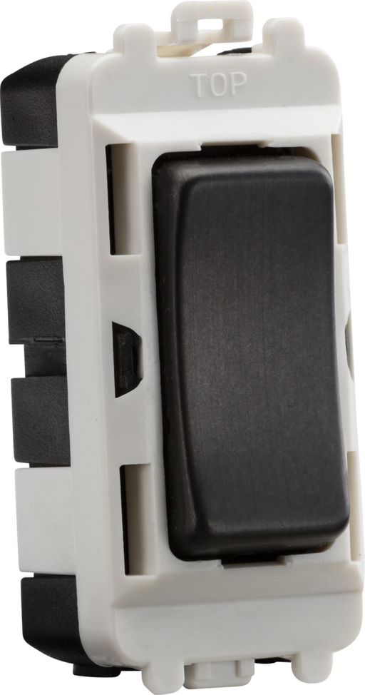 Knightsbridge GDM004SB 20AX 2 way SP module (centre off) - smoked bronze Knightsbridge Grid Knightsbridge - Sparks Warehouse