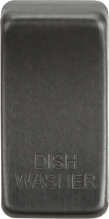 Knightsbridge GDDISHSB Switch cover "marked DISHWASHER" - Smoked Bronze Knightsbridge Grid Knightsbridge - Sparks Warehouse