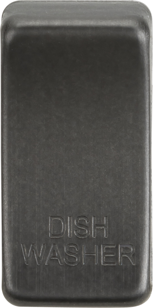 Knightsbridge GDDISHSB Switch cover "marked DISHWASHER" - Smoked Bronze Knightsbridge Grid Knightsbridge - Sparks Warehouse