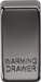 Knightsbridge GDWARMBN Switch cover "marked WARMING DRAWER" - black nickel Knightsbridge Grid Knightsbridge - Sparks Warehouse