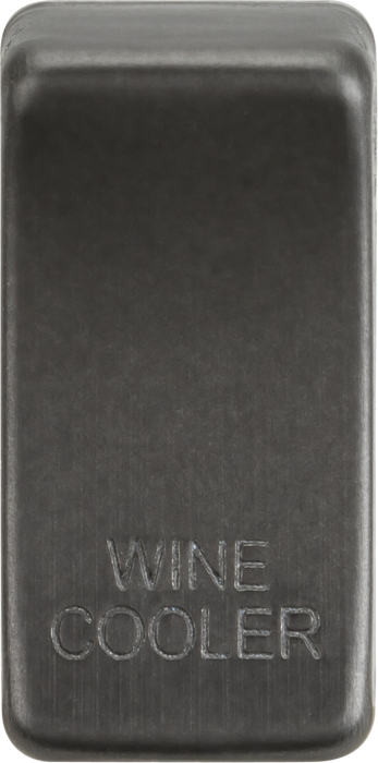 Knightsbridge GDWINESB Switch cover "marked WINE COOLER" - Smoked Bronze Knightsbridge Grid Knightsbridge - Sparks Warehouse