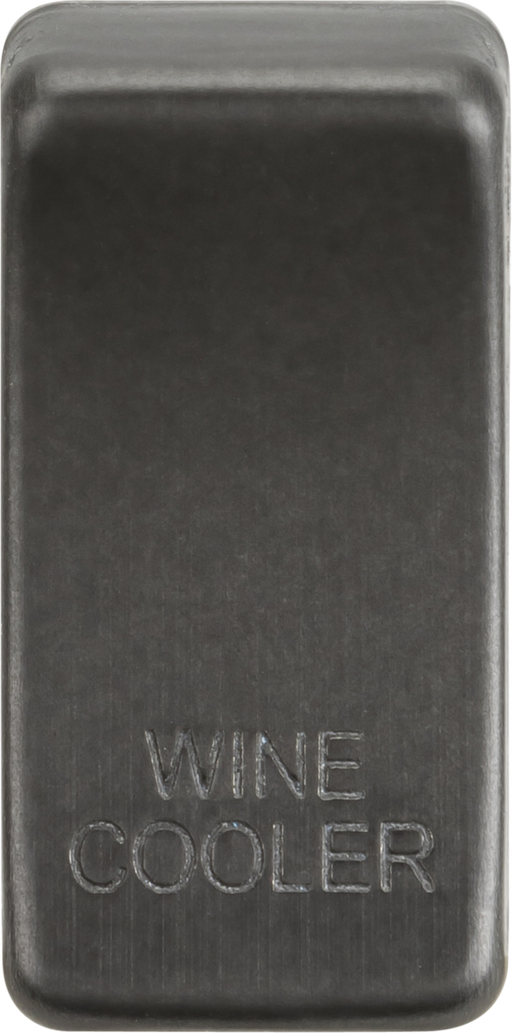 Knightsbridge GDWINESB Switch cover "marked WINE COOLER" - Smoked Bronze Knightsbridge Grid Knightsbridge - Sparks Warehouse