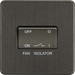 Knightsbridge SF1100SB Screwless 10A 3 Pole Fan Isolator Switch - Smoked Bronze Knightsbridge Screwless Flat Plate Smoked Bronze Knightsbridge - Sparks Warehouse