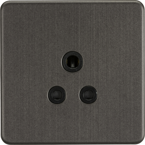 Knightsbridge SF5ASB Screwless 5A Unswitched Socket - Smoked Bronze ML Knightsbridge - Sparks Warehouse