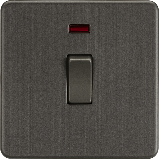 Knightsbridge SF8341NSB Screwless 20A 1G DP Switch with Neon - Smoked Bronze ML Knightsbridge - Sparks Warehouse