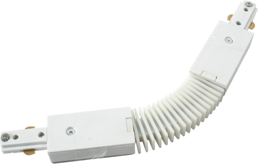 Knightsbridge TRKFC1W 230V Single Circuit Track Flexible Connector - White ML Knightsbridge - Sparks Warehouse