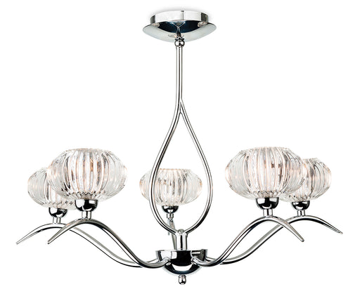 Firstlight 4858CH  - Lisbon 5 Light Flush Fitting - Firstlight - Sparks Warehouse