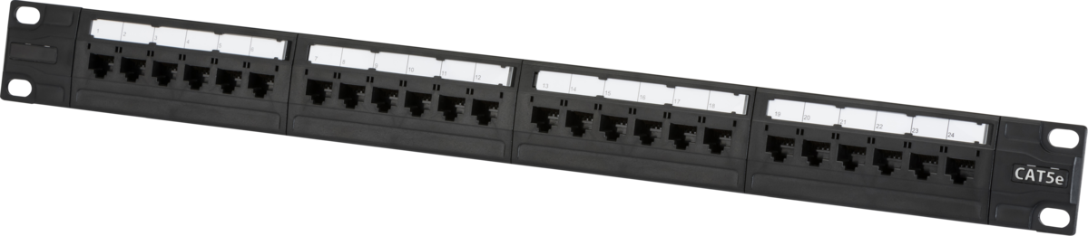 Knightsbridge NETC524 19 inch 1U UTP CAT5e 24-port Patch Panel ML Knightsbridge - Sparks Warehouse