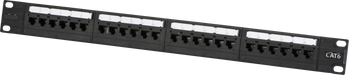 Knightsbridge NETC624 19 inch 1U  UTP CAT6 24-port Patch Panel ML Knightsbridge - Sparks Warehouse