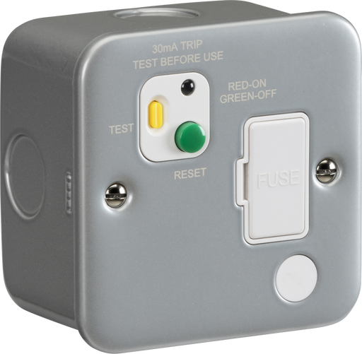 Knightsbridge M6RCD 13A RCD protected fused spur unit - 30mA (Type A)  Sparks Warehouse - Sparks Warehouse