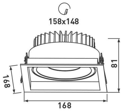 BG LKTMODSSGGY Sgl Gimbal Frame Gry - BG - sparks-warehouse