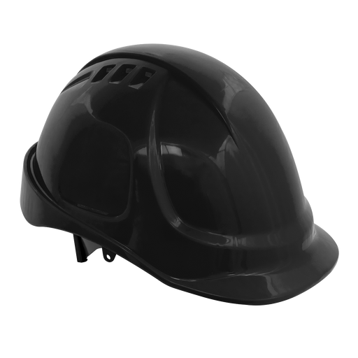 Sealey - 502BLK Plus Safety Helmet - Vented (Black) Safety Products Sealey - Sparks Warehouse