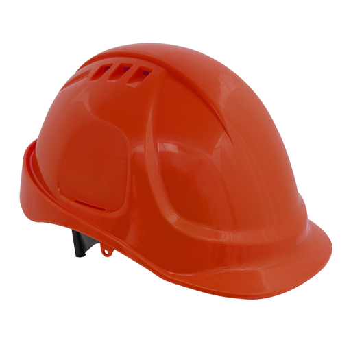 Sealey - 502O Plus Safety Helmet - Vented (Orange) Safety Products Sealey - Sparks Warehouse