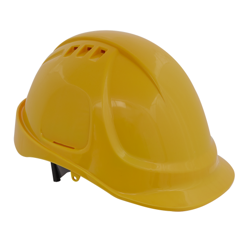 Sealey - 502Y Plus Safety Helmet - Vented (Yellow) Safety Products Sealey - Sparks Warehouse