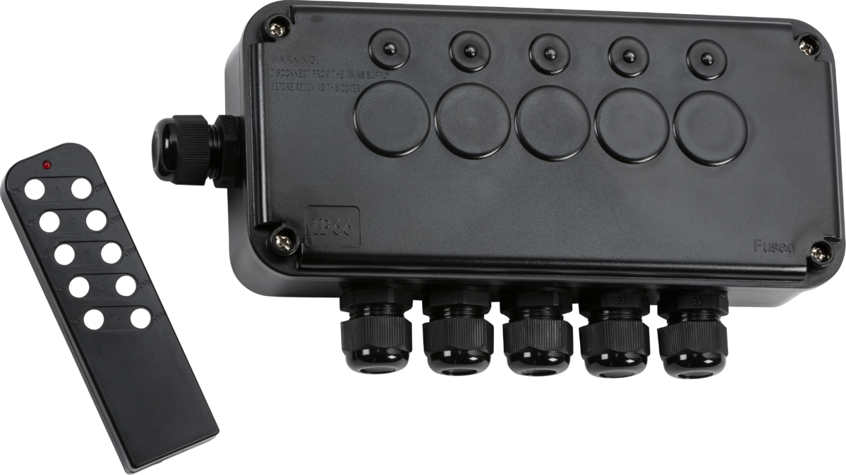 Knightsbridge OP665GBK IP66 13A 5G Remote Controlled Switch Box KB Knightsbridge - Sparks Warehouse