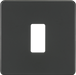 Knightsbridge GDSF001AT Screwless 1G grid faceplate - anthracite Knightsbridge Grid Knightsbridge - Sparks Warehouse